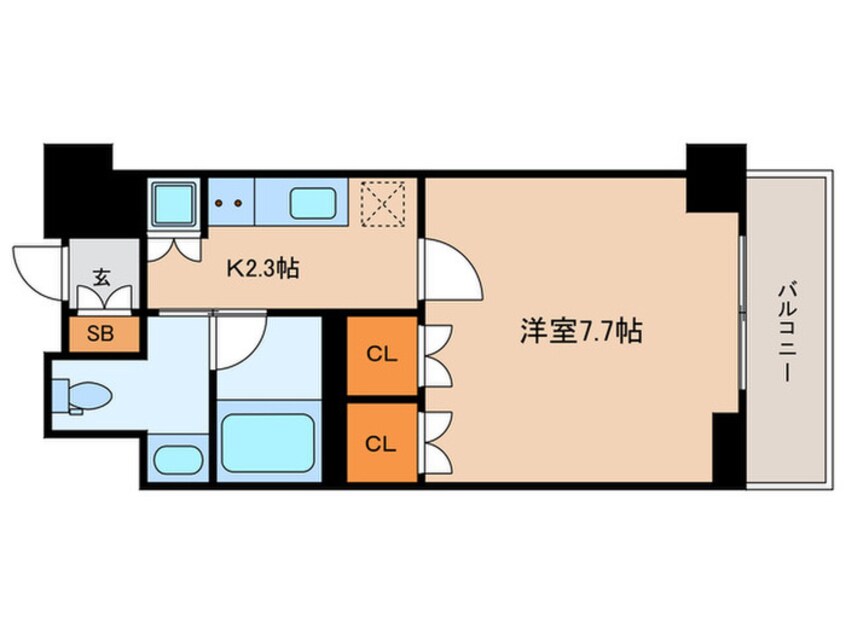 間取図 プライムメゾン西早稲田