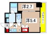 ヴァンクール菊川駅前 2Kの間取り