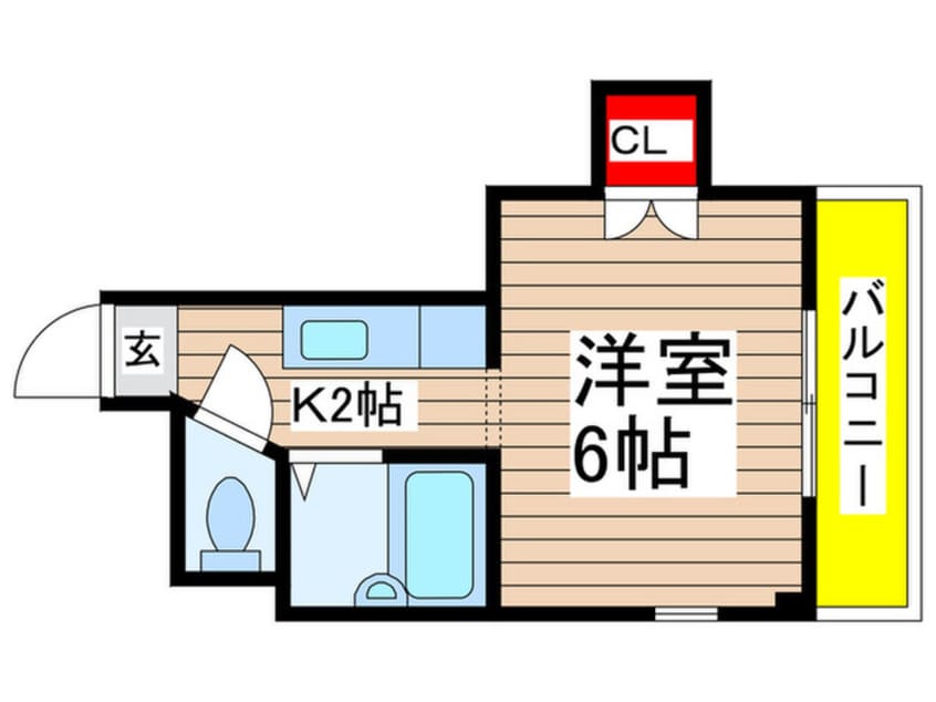 間取図 ロックウェル弁天