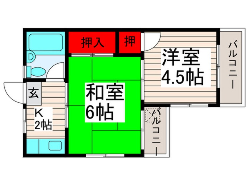 間取図 オレンジコ－ポ