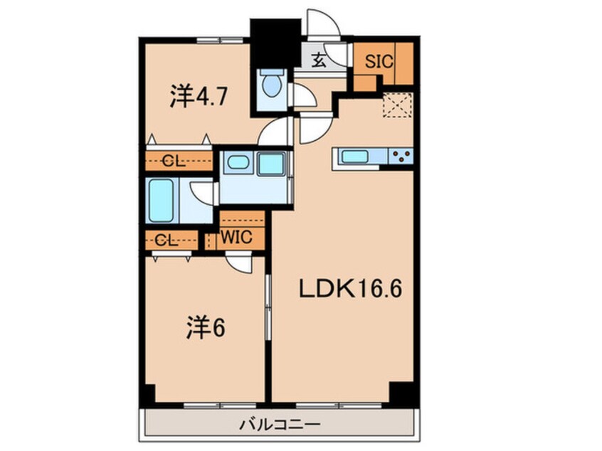 間取図 フェリシア宮崎台