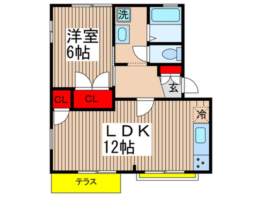 間取図 ＴＫハイツＣ棟