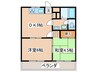 フォーリスト・２１ 2DKの間取り