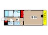 第８横土ビル 1Kの間取り
