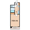 ドリームⅠ 1Kの間取り