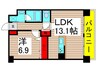 ﾚｼﾞﾃﾞﾝｽ･ﾌｫﾝﾃ-ﾇ(1F－7F) 1LDKの間取り
