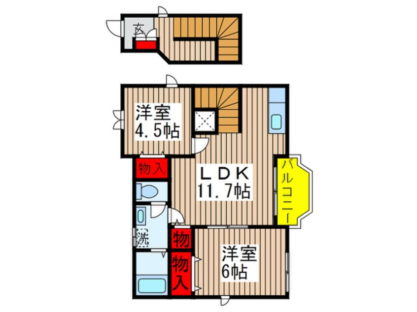 間取図 セブン　リバー