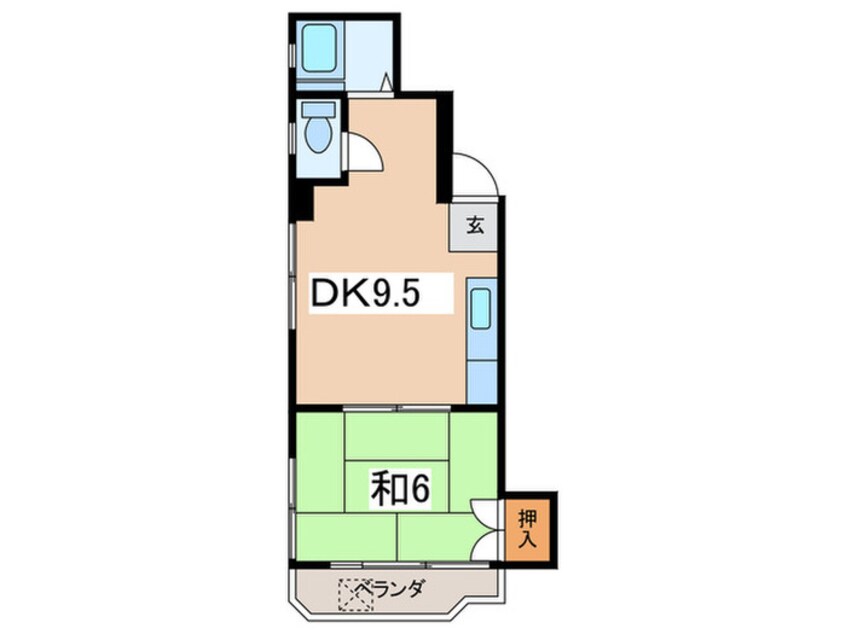 間取図 ファンシービル（302）