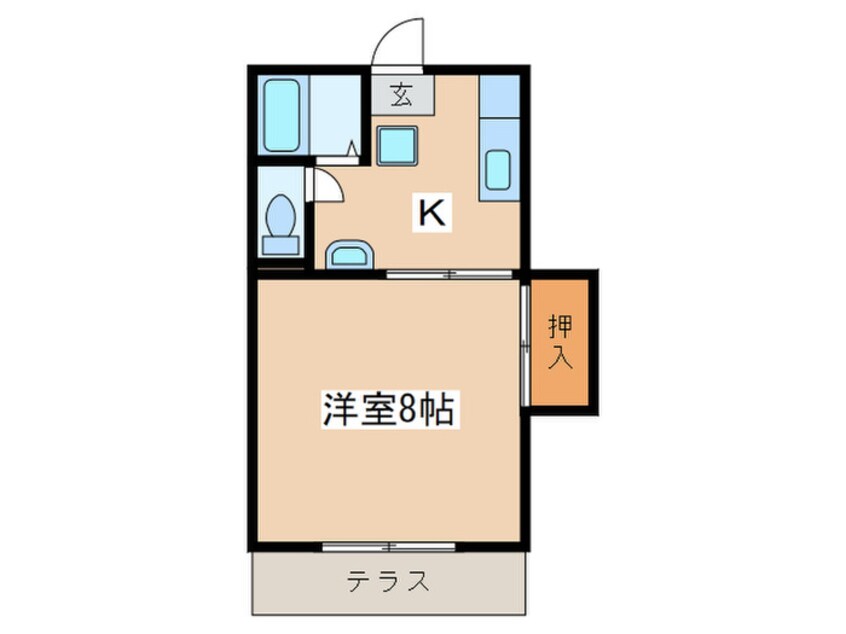 間取図 アパ－ト芦谷シオン