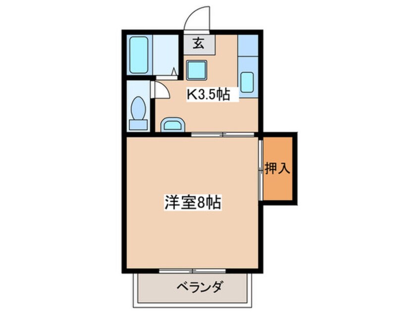 間取図 アパ－ト芦谷シオン