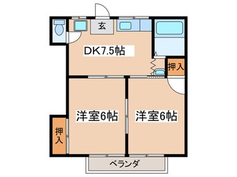 間取図 アパ－ト芦谷シオン