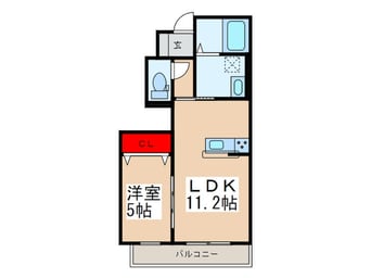 間取図 クレール狭山