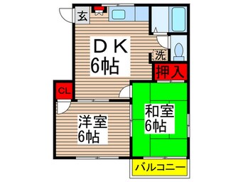 間取図 レジデンス岡野