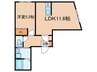 仮）松原１丁目計画 1LDKの間取り
