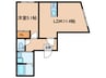 仮）松原１丁目計画 1LDKの間取り