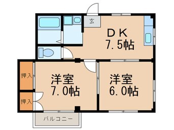 間取図 クレストヒルズ町屋