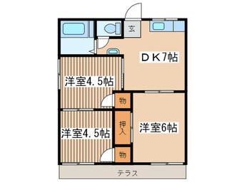 間取図 小野ハイツＢ