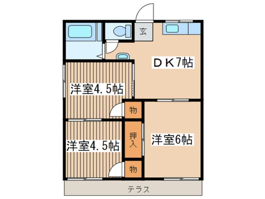 間取図 小野ハイツＢ
