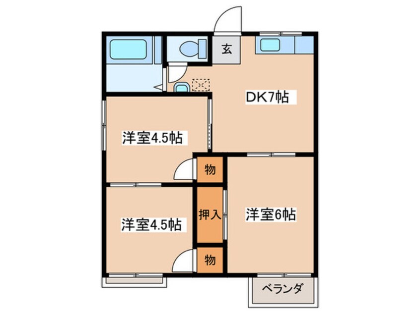 間取図 小野ハイツＢ