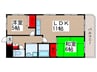 エステイト 2LDKの間取り