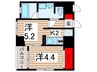 プレジ－ル岸町 2Kの間取り