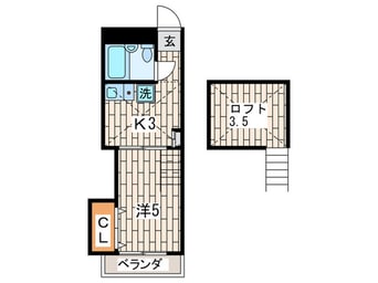 間取図 パレス蒔田