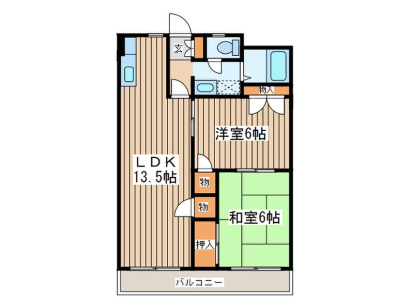 間取図 ハイツ城山