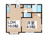 ウエルコ－ト南林間 1LDKの間取り