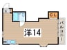 コーポヤマト 1Rの間取り