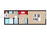 ビッグフラワー 1Kの間取り