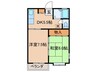 クレストハイム 2DKの間取り