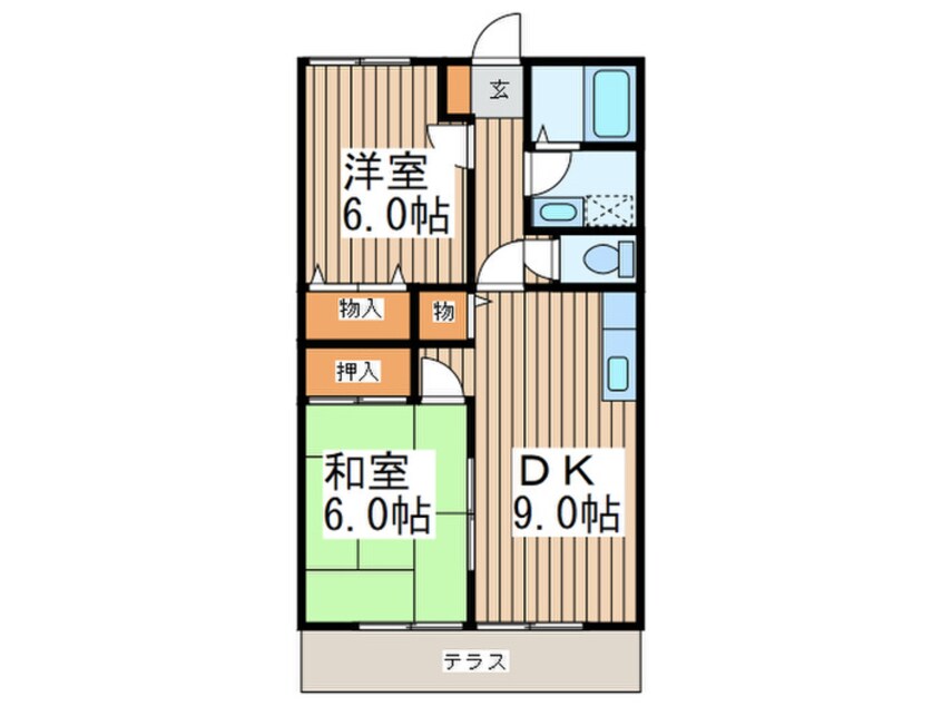 間取図 ハイツピアＢ