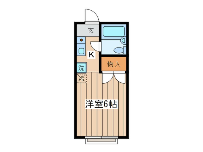 間取図 ｽﾁｭｰﾃﾞﾝﾄﾊﾟﾚｽ多摩ｾﾝﾀｰ