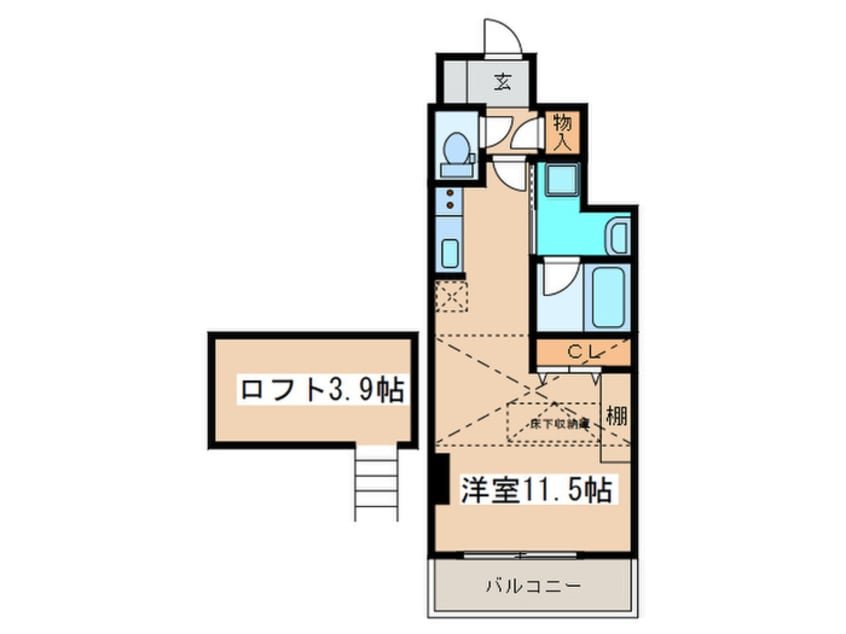 間取図 Ｌａ　ｆｏｎｔｅ