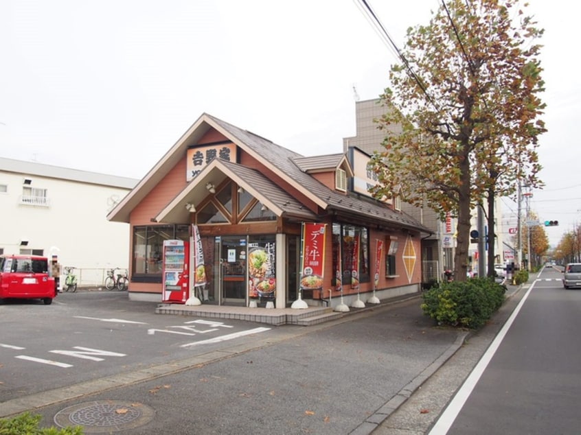 吉野家宿河原店(その他飲食（ファミレスなど）)まで307m ハイツルミエ－ル