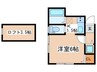 ウエストサイド 1Kの間取り