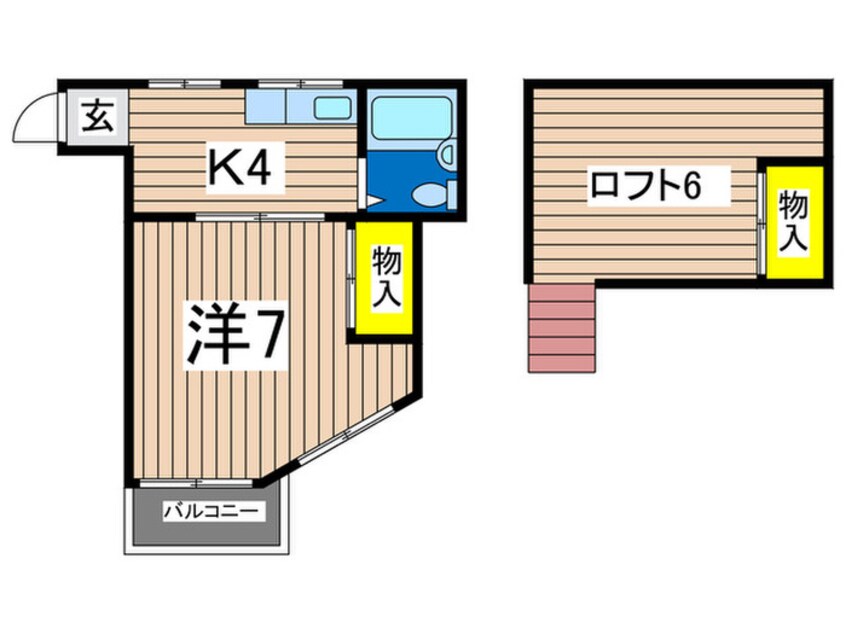 間取図 コ－ポミヨシ富岡