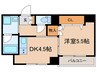 MJYサンズdeux 1DKの間取り