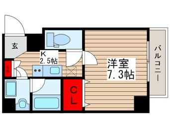 間取図 ベルグレードＳＫ　ＤＵＥ(605)
