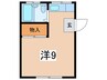善行ハイム 1Rの間取り