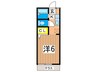 ティルザ湘南 1Kの間取り