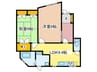サンコーポⅡ 2LDKの間取り