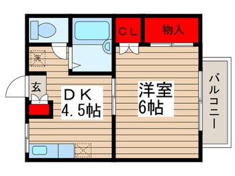 間取図 コリ－ド津田沼