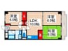 エステ－トシンサダ 3LDKの間取り