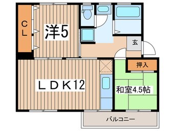 間取図 左近山団地５街区１３号棟(502)