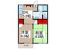 スペ－スガ－デン日高 2DKの間取り
