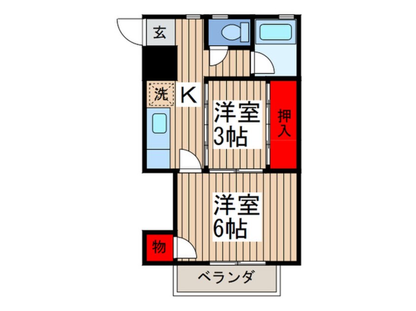 間取図 Ｒ.市川国府台