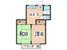 シャンテｨ湘南 2Kの間取り