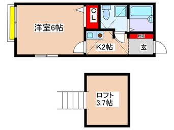 間取図 マ・ピエス読売ランド伍番館