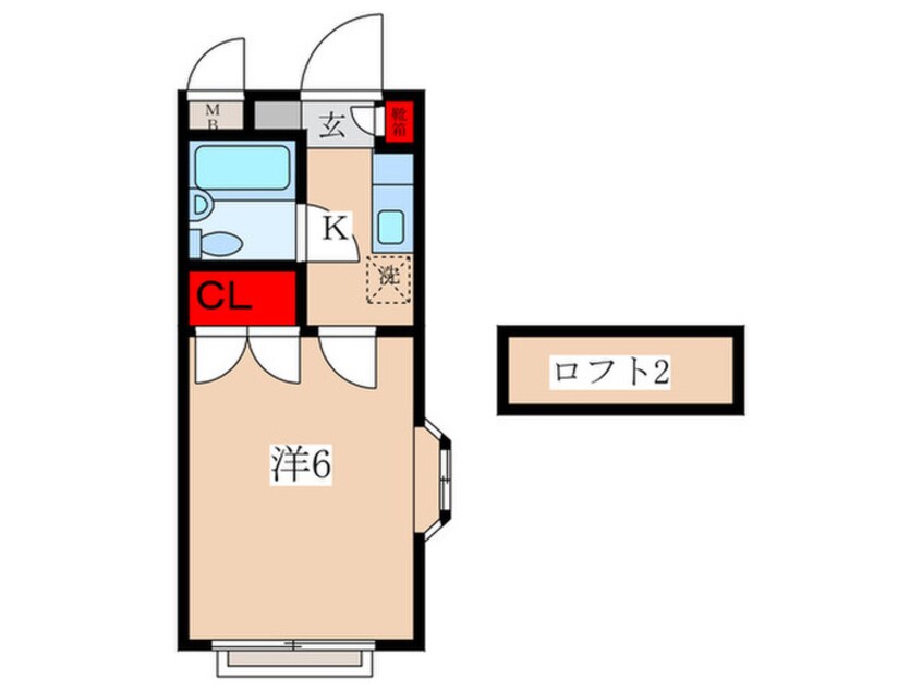 間取図 ヴィラ清水町